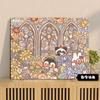 Pintura Digital DIY Panda Serie Animal con Caqui Simbolizando Buena Fortuna, Relleno y Coloración Hechos a Mano Pintura Decorativa para Alivio del Estrés