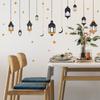 Comércio exterior luzes pendentes preto e dourado estrelas quarto sala de estar varanda guarda-roupa dormitório decoração de casa papel de parede autoadesivo atacado