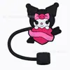 Tapa para pajita Sanrio, funda de silicona de grado alimenticio para pajita, tapa antipolvo para pajita de 10 mm, tapón para pajita de 8 mm