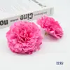 Flores de Clavel Simuladas Tamaño Grande Flores de Seda Flores Artificiales Ramo para el Día de la Madre Cajas de Regalo Decoración Coronas de Flores Hechas a Mano Materiales para Ramillete