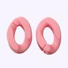 Pintura acrílica 23mm * 17mm macarrón simple cadena de siete colores hebilla de apertura cadena diy