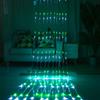 Cadena de luces LED para correr, luces decorativas al por mayor para centros comerciales, luces navideñas con diseño de fondo para exteriores, luces de color, luces de cascada, en stock