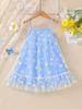 Vestido de Niña Verano 2026 Estilo Nuevo Estilo Princesa Estilo Bosque Vestido de Malla con Volantes Pequeños Vestido de Tirantes Super Hada para Niña Pequeña