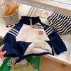 Chaqueta Polar para Niños Otoño e Invierno Engrosada Ropa para Niños Niños y Niñas Top Grueso Elegante Nueva Chaqueta de Cuello Alto
