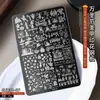 Placas de Carimbo para Unhas Gel de Carimbo para Unhas Placas Especiais de Carimbo Desenho Animado KT Flores Borboletas Estilo Chinês Ferramentas de Arte para Unhas