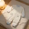 Enterizo Nuevo para Bebé de Primavera y Otoño, Ropa de Primavera y Otoño, Mono de Algodón y Lana Sin Costuras con Dibujos Animados y Lunares para Bebé Niño, Traje para Gatear