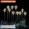 Adereços de Casamento Luzes Decoração de Pátio Interno Externo Luzes de Estrela com Plugue no Chão Decoração de Salão de Casamento Marcadores de Caminho Iluminados Nenhum