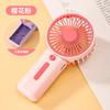 Mini ventilador eléctrico portátil transfronterizo, recargable por USB, con batería de 7 Ah, Macaron, 2025