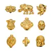 Acero inoxidable chapado en oro de 18k pequeño colgante de joyería proceso de galvanoplastia hecho a mano DIY pulsera collar colgante de joyería venta al por mayor