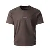 Camiseta Casual de Jacquard Texturizado de Color Sólido para Hombre, Manga Corta, Marca Trendy de Verano Ins Europea y Americana, Camiseta Versátil Estilo Japonés