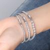 Pulseira de Prata S925 Huasheng Jewelry Linha Única Cravejada com Zircônia Diamante Venda Direta da Fábrica Atacado