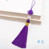 Marcador de Página Artesanal Espiga Pequeno Nó Chinês Pingente Pen Drive Pente Acessórios para Headwear de Celular Hanfu Pendurados