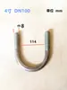 Abrazadera de tornillo tipo perno en U M6 para tubería, clip para tubería, clip de fijación, clip de sillín, abrazadera para tubería y conducto de aire, M8, M10