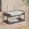 Estante para Colocar Router Estante de Almacenamiento WiFi Fijador Pegatina para Montar en Pared Soporte Set-Top Box Caja de Almacenamiento sin Perforaciones Soporte
