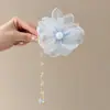 Vacaciones en la playa clip floral de plátano para el pelo pinza de garra floral de dopamina para recogidos en la parte posterior de la cabeza accesorio para el cabello adorno para el pelo