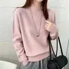 Suéter Suave y Acogedor de Cuello Medio Alto para Mujer 2026 Otoño/Invierno Nuevo Holgado Abrigo Grueso Suéter de Punto Capa Base Superior