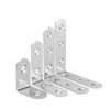 Soporte de Ángulo de Acero Inoxidable Engrosado Conector Fijo Escuadra de Ángulo Recto de 90 Grados Escuadra Triangular Pieza de Conexión de Ángulo en L