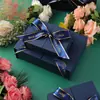 Caja de Regalo de Doble Puerta con Lazo, Moda y Sencilla, Caja de Regalo Souvenir de Alta Gama, Caja de Empaque para Cosméticos Exquisita al por Mayor