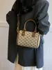 Elegante Bolso Boston Estampado Clásico Versátil para Viajes Diarios Bolso de Hombro Bolso Cruzado Bolso de Mano de Moda para Mujer Suave