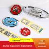 Processamento de fábrica galvanoplastia placa de injeção ABS galvanoplastia com etiqueta adesiva galvanoplastia de carro logo do carro marca de injeção traseira