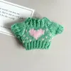 Suéter de Punto en Forma de Corazón 14cm Ropa para Muñecos de Algodón Accesorios Adecuado para Colgantes West Highland Ropa Ropa para Muñecos