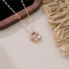 Colar Inteligente 520 para Mulheres, Corrente de Clavícula Fashion com Recorte de Qualidade do Ar, Versátil Coração Batendo, Presente de Dia dos Namorados para Namorada