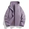 Estilo camello exterior funcional cortavientos mujer tres en uno a prueba de viento impermeable senderismo montañismo chaqueta abrigo hombre estampado