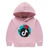 Suéter com Capuz Infantil do TikTok Roupas de Inverno para Meninos e Meninas Camiseta de Manga Longa com Forro de Lã Infantil Jaqueta Engrossada