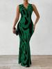 Vestido Pulóver de Punto Creativo Estilo Lindo de Primavera Fresco y Dulce para Mujer Cuello en V Falda de Un Solo Paso