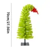 Decoraciones Navideñas de Productos Nuevos Transfronterizos Estilo Nórdico Ins Árbol Torcido de Dos Colores Árbol de Navidad de PVC Artículos de Decoración para el Hogar