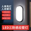 Villa Jardín Pared Control de Sonido y Luz Lámpara de Pared Exterior Impermeable Balcón Exterior Patio Puerta Lámpara Sensor Infrarrojo Cuerpo Humano