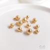 Cor de ouro 14K retentora de cor flash areia contas pequenas contas foscas pingente DIY pulseira colar pingente brincos acessórios