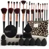 Set de 47 Piezas de Herramientas de Belleza, Bolsa Pequeña de Cosméticos con Fragancia, Set de Brochas de Maquillaje, Neceser Portátil, Polvera de Viaje para Maquillaje