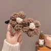 Grampo de Flor de Lã para Mulheres com Rabo de Cavalo Alto na Parte de Trás da Cabeça, Prendedor Banana, Prendedor Vertical, Prendedor Torcido para Cabelo, Novo Acessório de Cabeça 2025 Outono