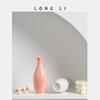 Botella de aromaterapia de cerámica Longli para decoración creativa de hogar, sala de estar, mini jarrón de cerámica, flores hidropónicas