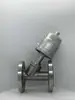 Válvula de Assento Angular Pneumática com Flange de Aço Inoxidável 304 Resistente a Altas Temperaturas de Vapor Válvula de Bloqueio Tipo Y Válvula de Controle de Ar 15Dn254032