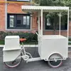 Puesto de Mercado Nocturno al Aire Libre Food Truck Parque de Atracciones Atracción Popular Carrito de Bebidas Carroza de Hierro Forjado de Tres Ruedas Carrito de Comida Rápida