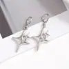 Nuevos Pendientes de Alto Gama Estilo Coreano, Zapatos, Tenis de Oso con Lazo Incrustados de Diamantes de Plata, Accesorios de Hebilla Decorativa