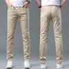 Jeans Casuales de Alta Gama Ajustados para Hombre Primavera/Verano 2026, Estilo Veraniego, Pantalones Largos Versátiles de Pierna Recta para Jóvenes