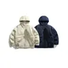 Chaqueta de plumón de invierno de terciopelo Undrest estilo japonés moderna de los 90 para hombre y mujer, holgada, dos piezas, cálida y a prueba de frío Yr05