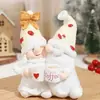 Figura de resina de pareja de gnomos de café sosteniendo tazas de café, decoración del hogar estilo campestre americano, regalo