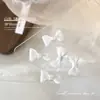 Arte de Unhas Laço de Organza Joia Renda Laço Joia Malha Unhas Fantasia com Fita Pequeno Perfume Atacado