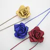 Tocados caseros se pueden usar con fajín de flor de rosa de satén, Accesorios de cordones retro literarios de moda, Cadena para el cuello y cinturón para mujer