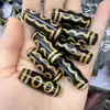 Xizang Vintage Antigo Weathered Ágata Negra Antiga Cinco Olhos Dzi Colar Pulseira Acessório Contas Soltas Joias com Porta-Contas