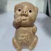 Doze Signos do Zodíaco Madeira de Pessegueiro Esculpido à Mão Artesanato Animal Enfeites, Conjunto Completo de Esculturas em Madeira do Zodíaco, Fofos Enfeites de Mão