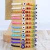Pulsera Explosiva Europea y Americana ins Cuentas de Vidrio Cuentas de Cobre Ojos de Demonio Ajustable Tejida a Mano Cuerda de Mano para Transfronteriza