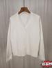 Cardigan de Tricô com Decote V de Renda Feminino Outono Hot Girl Novo Design Nicho Slim Fit Top Curto