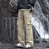 Calça de trabalho funcional masculina Tecyun para atividades ao ar livre, novidade outono 2026, multi-bolsos, impermeável, para trilha e uso casual