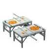 Banco de trabajo multifuncional para carpintería con mesa deslizante, sierra de mesa portátil, mesa de trabajo pequeña ajustable, banco de trabajo plegable para carpintería
