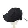 Gorra de Béisbol Seersucker con Ala Ancha Sombrero Protector Solar para Mujer Primavera y Verano Casual Versátil Estilizador del Rostro Cordón Ajustable Sombrero para el Sol